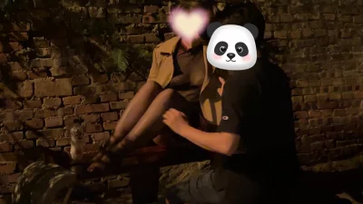 公园露出，逼里灌元气森林